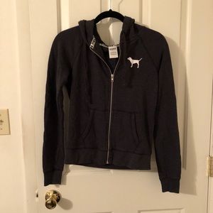 Pink full zip sweatshirt